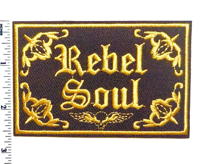 Rebel Soul patch - Embroidered DIY Iron on patch
