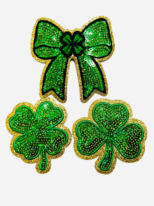 St. Patrick’s Day Sequins Patches - DIY Iron on patch