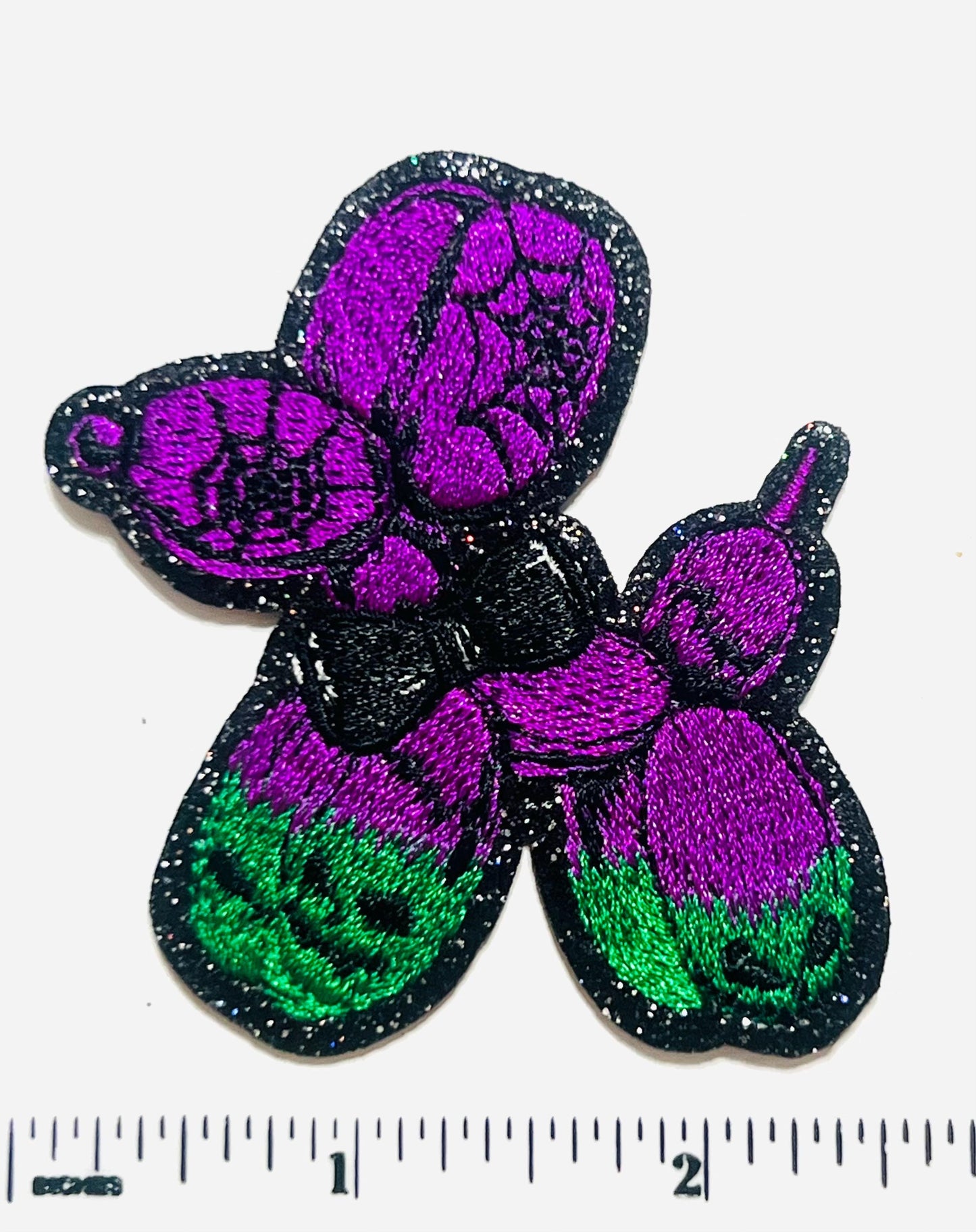 Halloween balloon dog / bead dog - Embroidered Iron on patch 2.5"