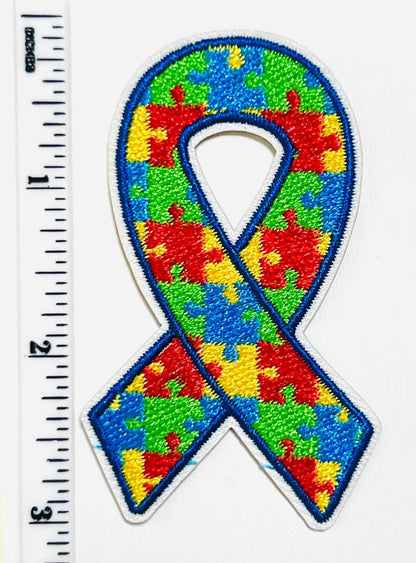 Autism Awareness patches - Embroidered DIY Iron on patch