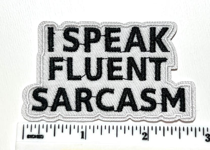 Sarcastic Embroidered Iron On Patches: 'Don't Stop Get, etc…”