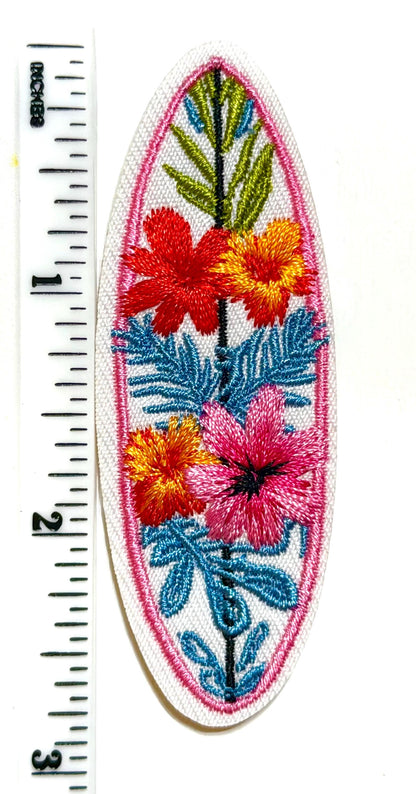 Surf Board patch  - Embroidered Iron on patch