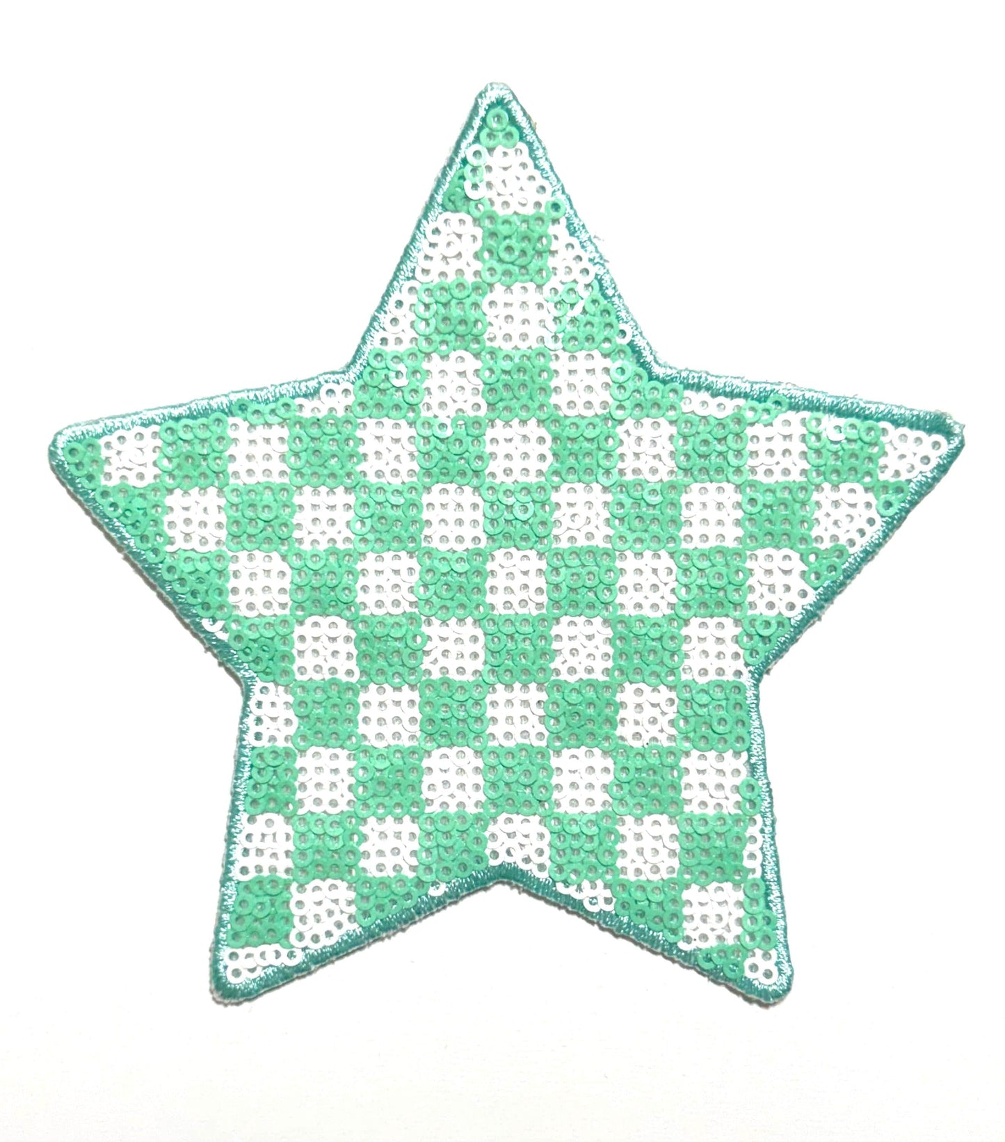 Checkered Stars 5” Sequins