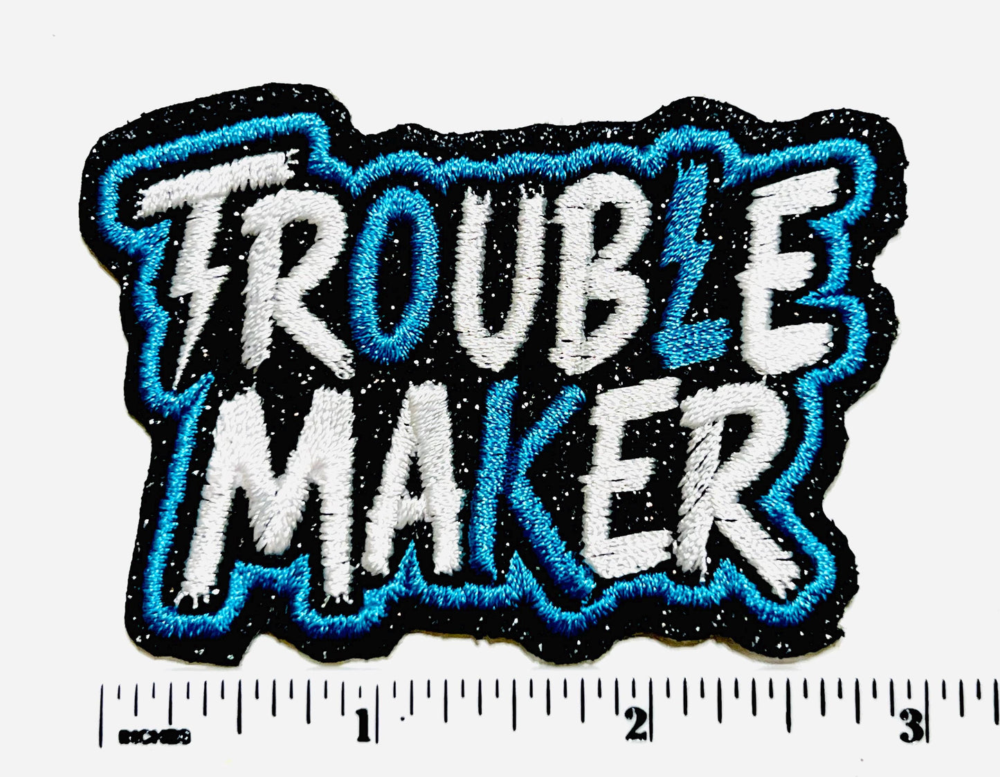 Trouble Maker patch - Embroidered DIY iron on patch