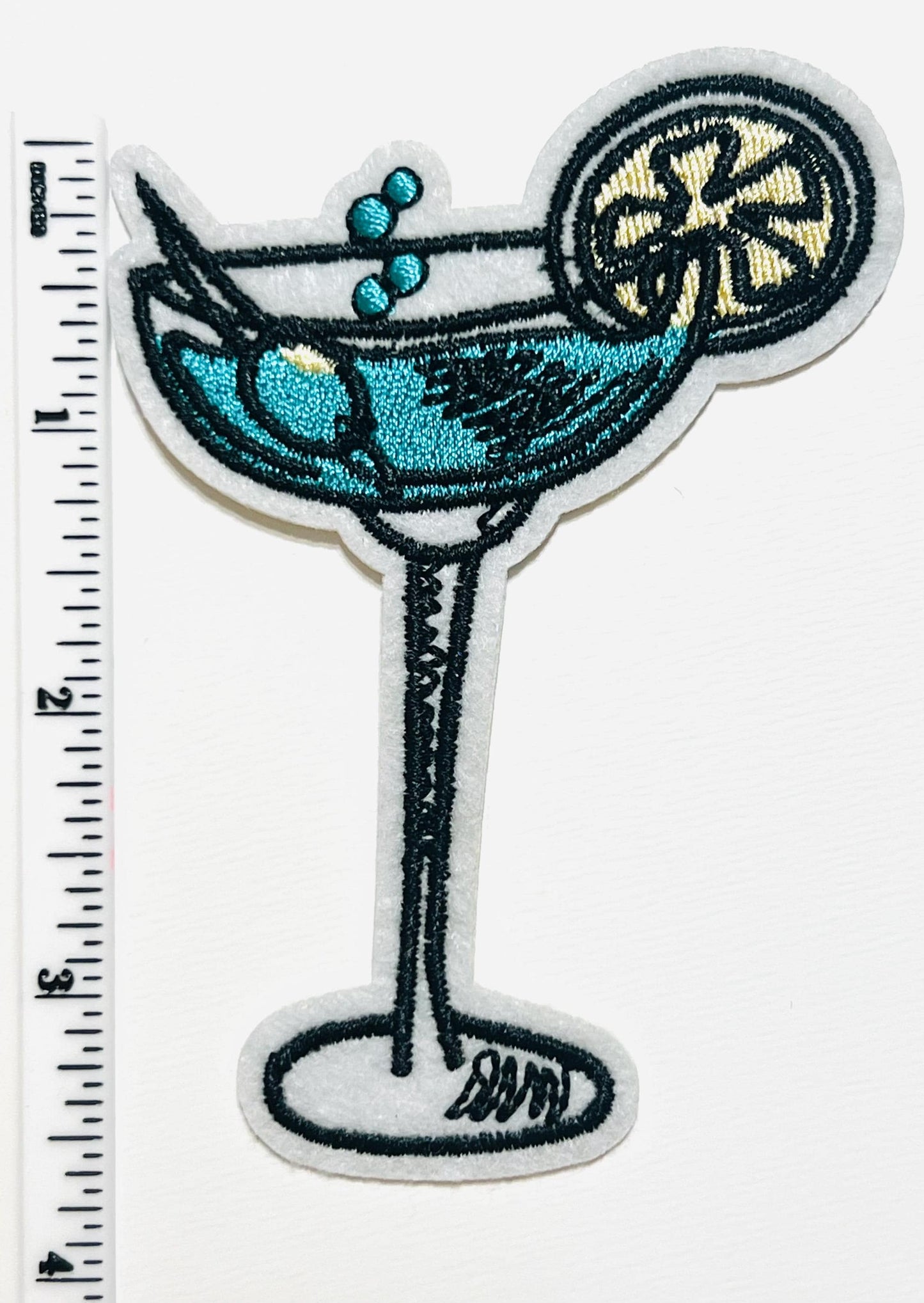 Tropical drinks - Embroidered Iron on patches