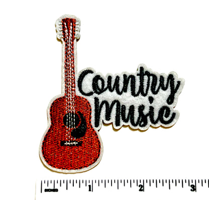 Country Music - Embroidered Iron on patches