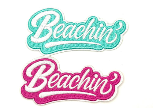 Beachin patch - Embroidered DIY Iron on patch