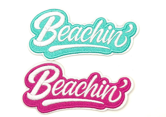 Beachin patch - Embroidered DIY Iron on patch