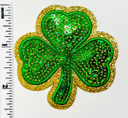 St. Patrick’s Day Sequins Patches - DIY Iron on patch