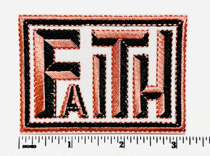 Faith patch - Embroidered diy Iron on patch
