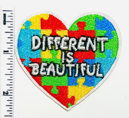 Autism Awareness patches - Embroidered DIY Iron on patch