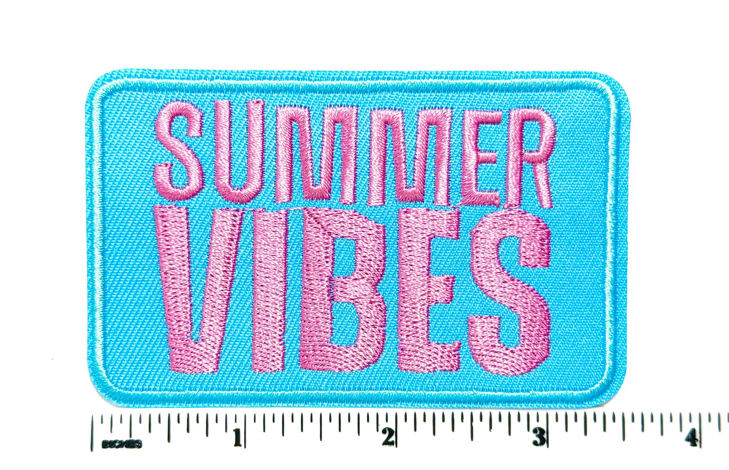Summer Vibes patch - Embroidered DIY Iron on patch