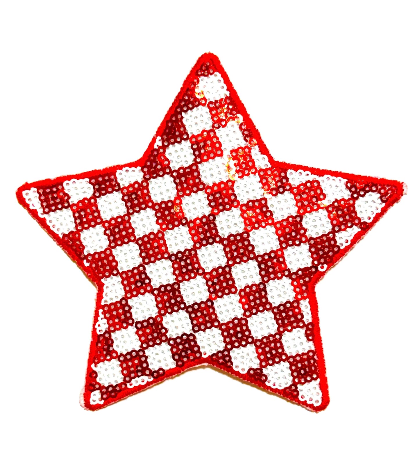 Checkered Stars 5” Sequins